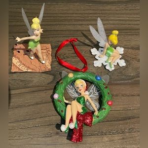 Tinkerbell ornaments set of 3